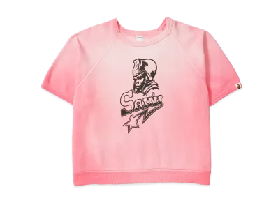 SAINT Mxxxxxx x A BATHING APE SS Crw N Swt Snt Star "Pink"