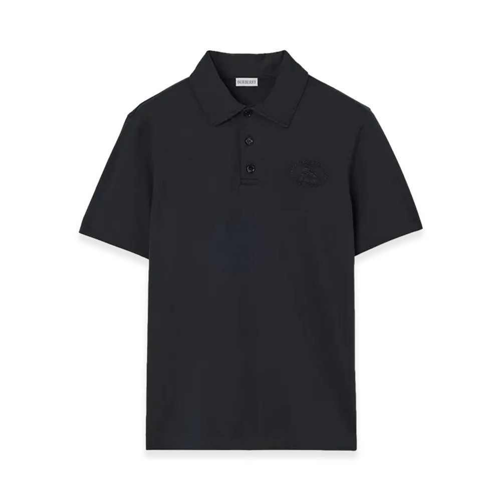 Burberry Cotton Polo Shirt "Navy"