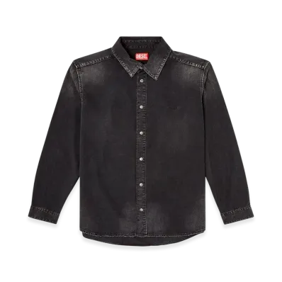 Diesel D-Simply Long-sleeve denim shirt "Black"