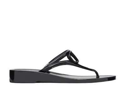 Valentino Garavani Women's Black Rubber Thing Slippers "Black"