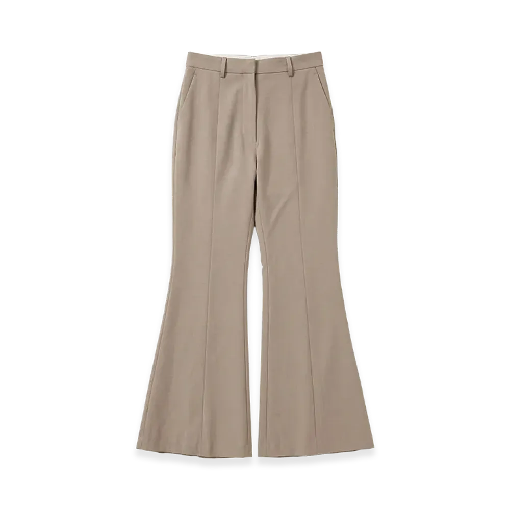 CLANE Women's Ankle Bell Bottom Pants "Grey"
