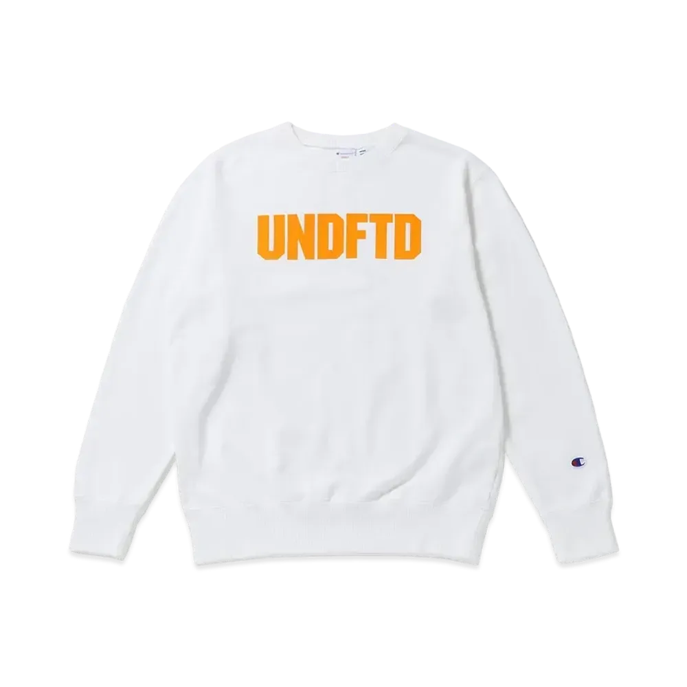 UNDEFEATED CHAMPION UNFTD LOGO CREW SWEAT - C8-S023 "White"