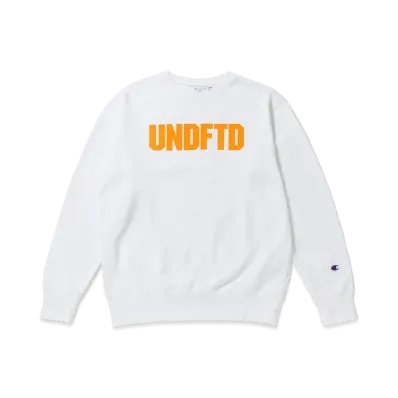 UNDEFEATED CHAMPION UNFTD LOGO CREW SWEAT - C8-S023 "White"