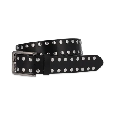 WIND AND SEA Studs Leather Belt "Black"