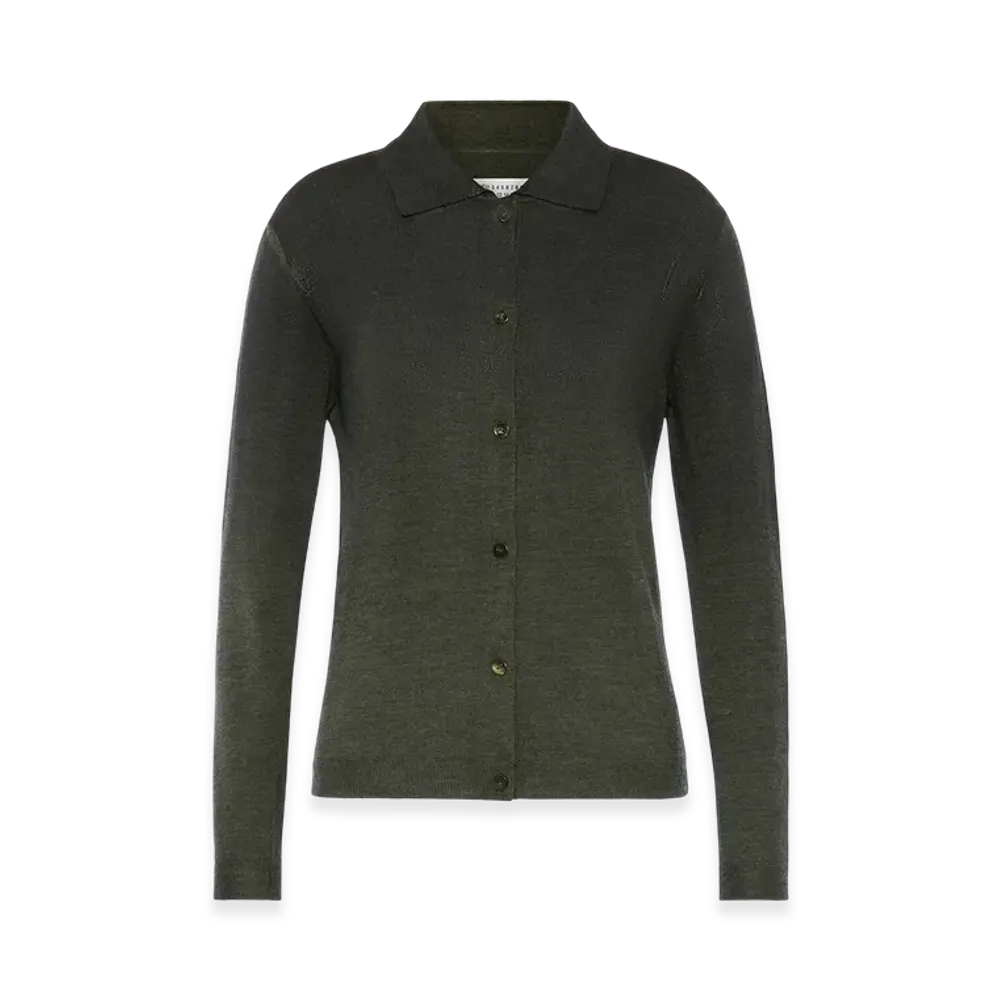 Maison Margiela Wool Blend Cardigan "Green"