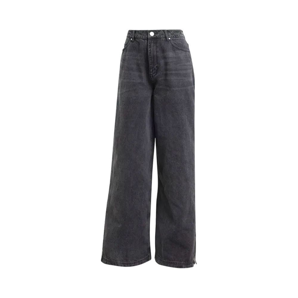 adidas Adilenium Season 3 Zip Washed Denim Pants "Black"