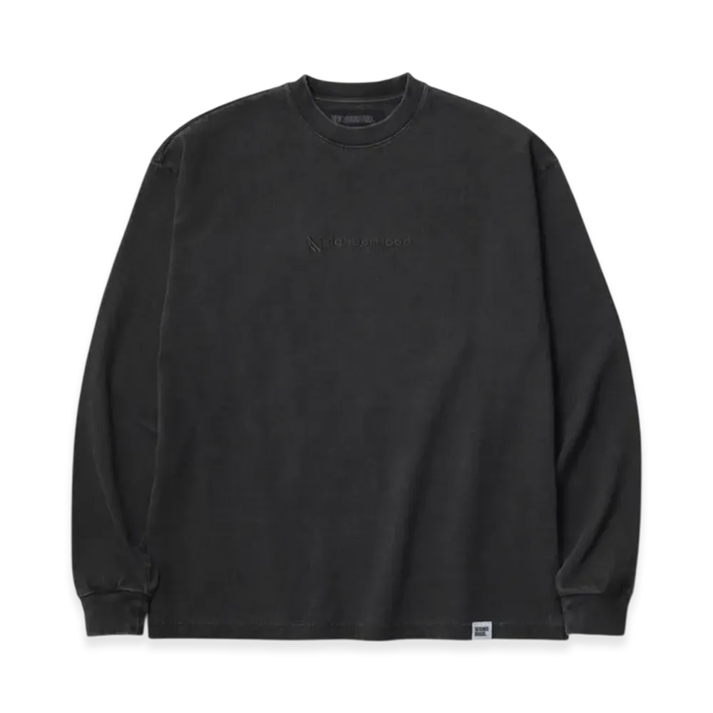 NEIGHBORHOOD Pigment Dyed Crewneck LS "Black"
