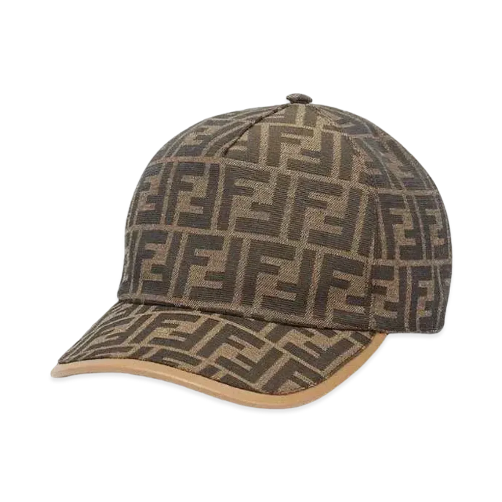 FENDI Hat Fabric Baseball Cap "Brown"