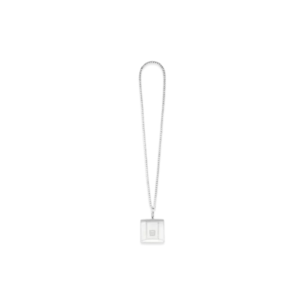 BALENCIAGA Hourglass Earpods Holder Metallic "Silver"