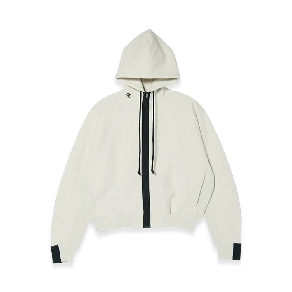 Champion x N.HOOLYWOOD Reverse Weave Zip Hooded Sweatshirt "Oatmeal"