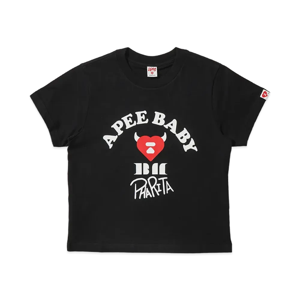 A BATHING APE x BABY MONSTER Women's APEE Baby Print Tee #2 "Black"