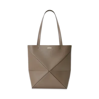 LOEWE Puzzle Fold Tote Medium "Taupe"
