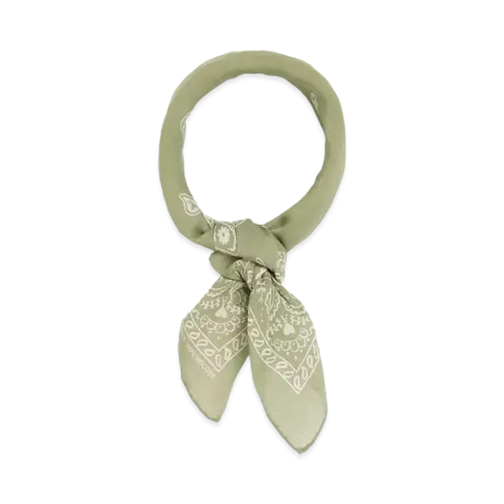 AMI PARIS Ami de Coeur Bandana Scarf "Olive"