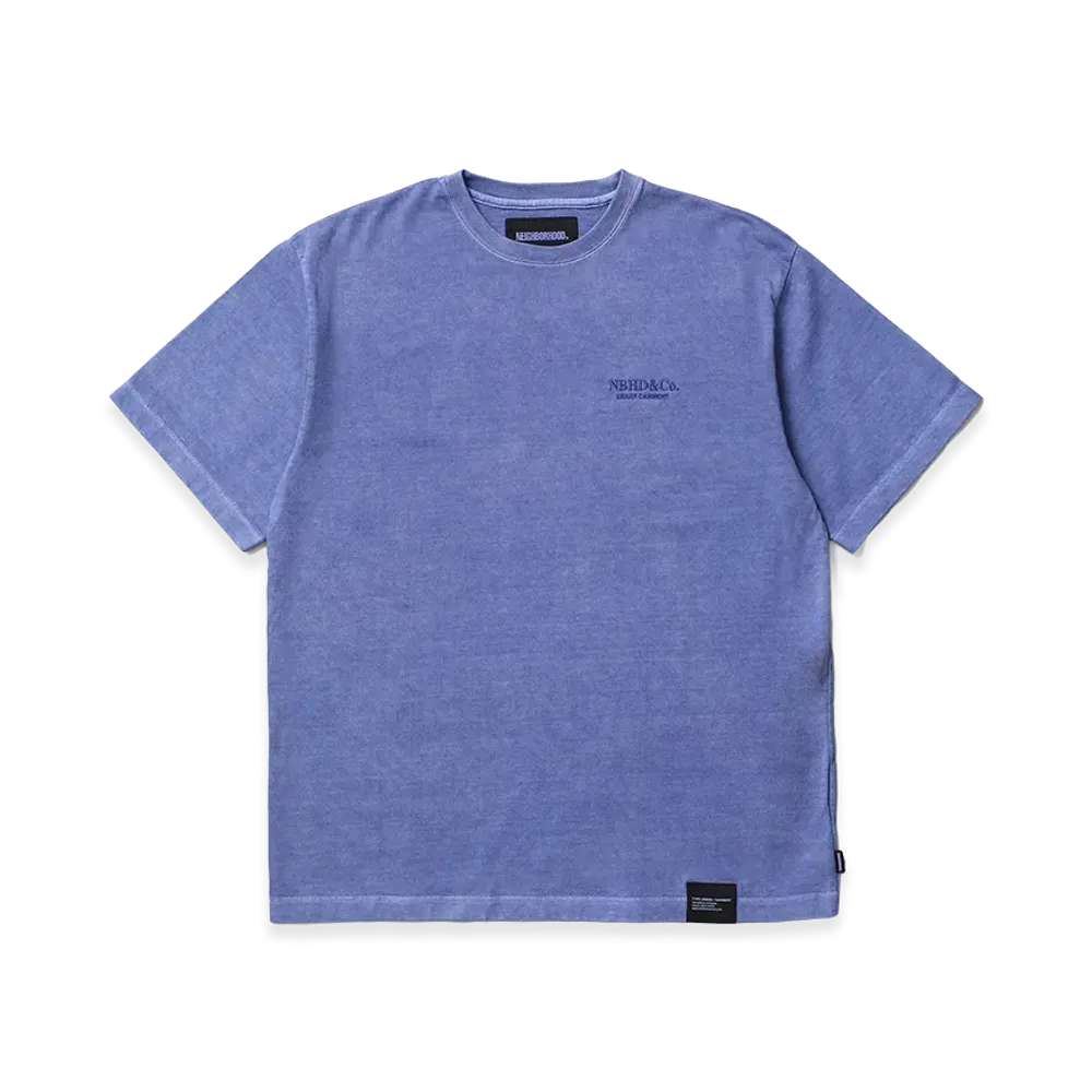 NEIGHBORHOOD Pigment Dyed Crewneck SS "Blue"