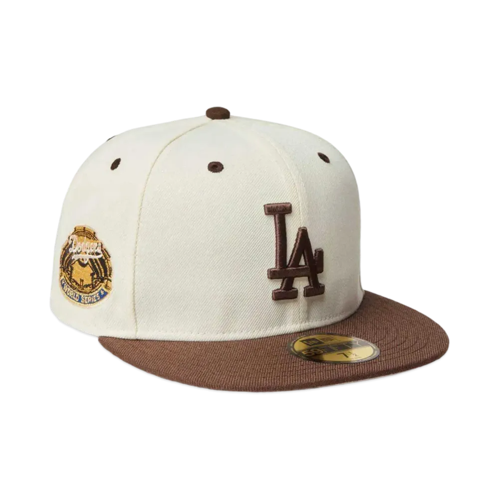 NEW ERA MLB Wool Visor 59Fifty Los Angeles Dodgers "Chrome/Brown"
