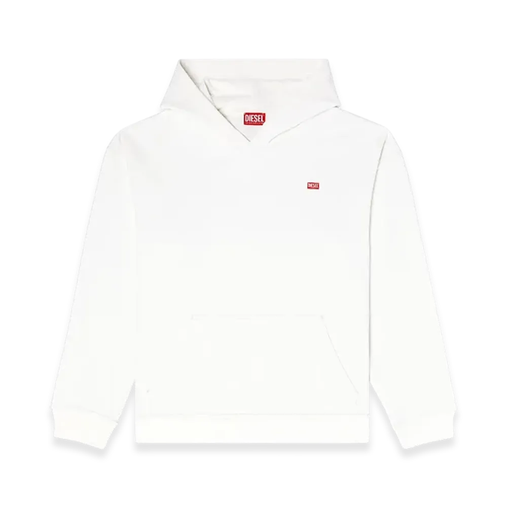 Diesel S-Boxt-Hood-R11 Hoodie With Runway Set Print "White"
