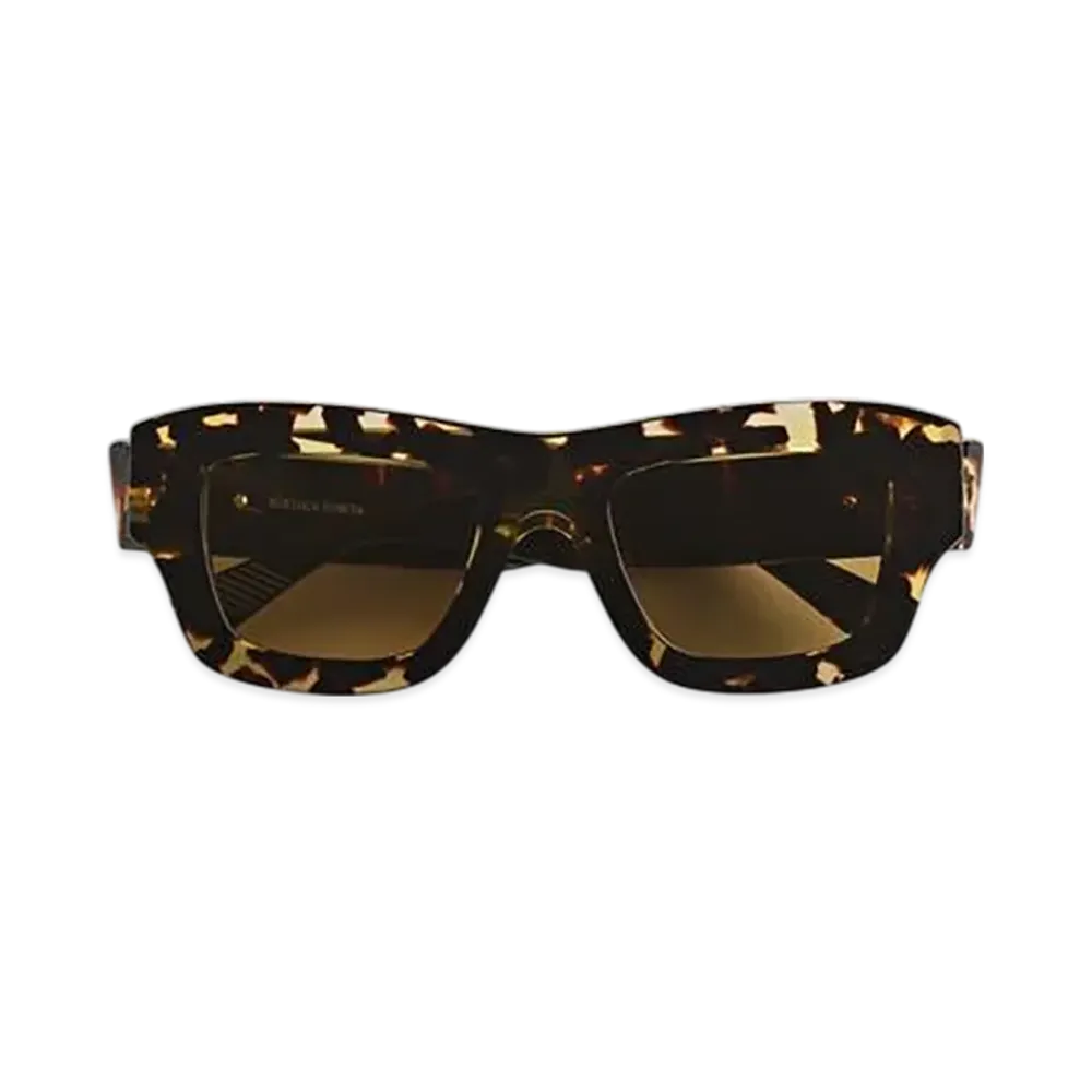 Bottega Veneta Ultrathin Squared Sunglasses "Havana/Brown"