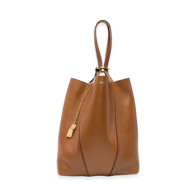 Chloe Women's E Spin Tote Bag "Brown"