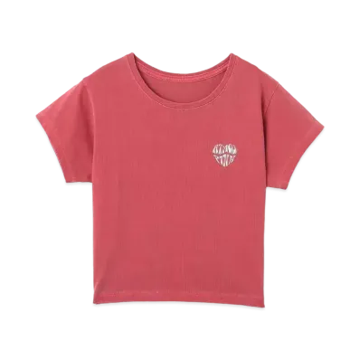 atmos pink Metalic Print Heart Logo Vintage T-shirt "Pink"