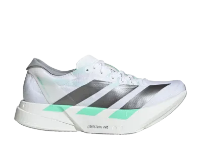 adidas Women's Adizero Adios Pro 4 "Cloud White/Iron Metallic/Pulse Mint"