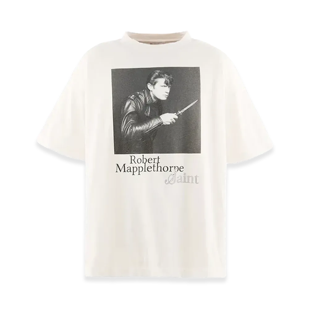 SAINT Mxxxxxx x Robert Mapplethorpe MT SS T-Shirt/Self Portrait "White"