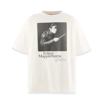 SAINT Mxxxxxx x Robert Mapplethorpe MT SS T-Shirt/Self Portrait "White"