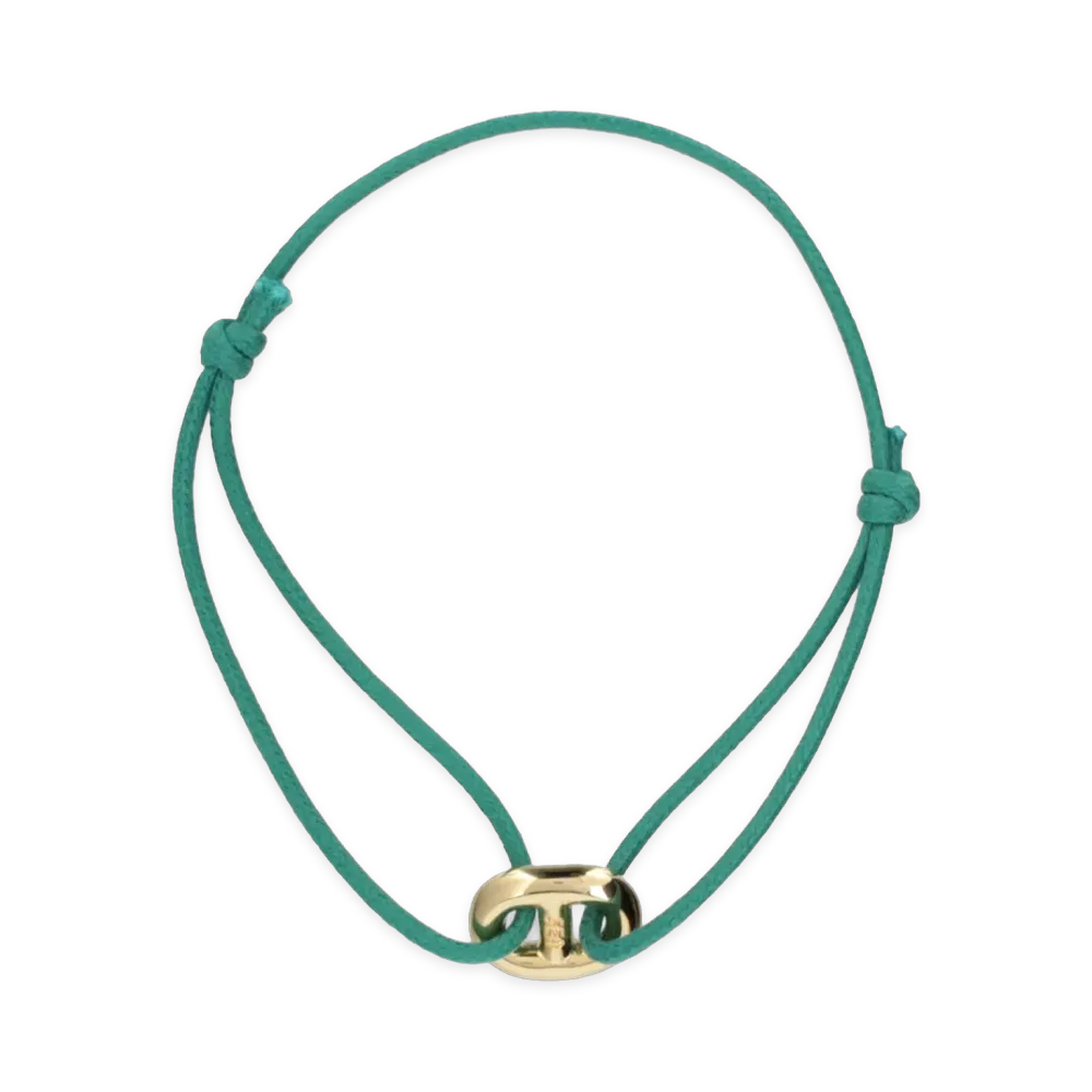 WIND AND SEA x IVXLCDM Mariner Cord Bracelet "Jade Gold"