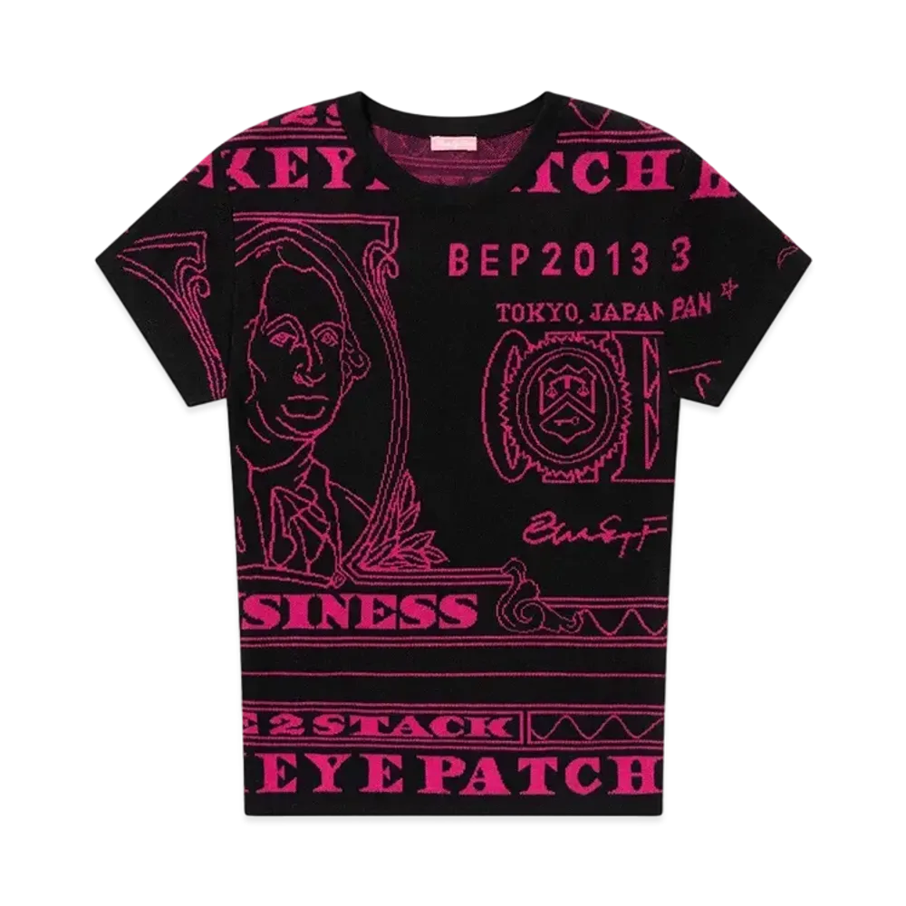 BlackEyePatch Big Dollar Knitted Baby Tee "Black"