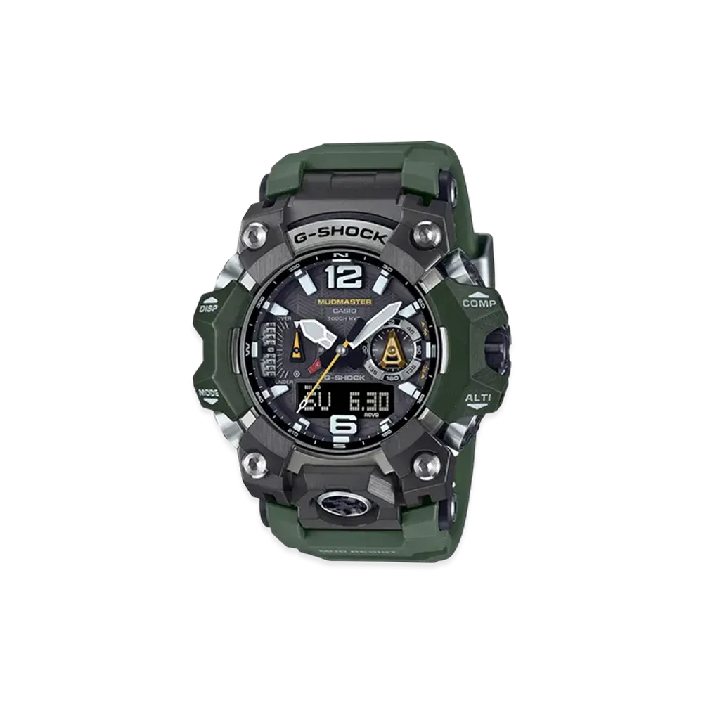 Casio G-Shock Mudmaster Mobile Link Analog-Digi M Watch "Green/Comb"