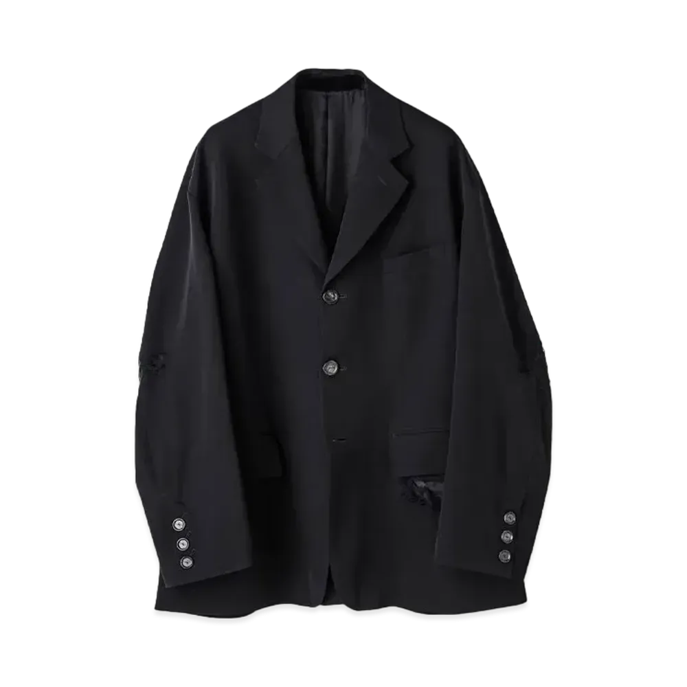 TAKAHIROMIYASHITATheSoloist. back gusset sleeve 3b notched lapel jacket.(clash) "black"