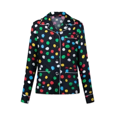 Louis Vuitton x Yayoi Kusama Painted Dots Pajama Shirt "Noir"