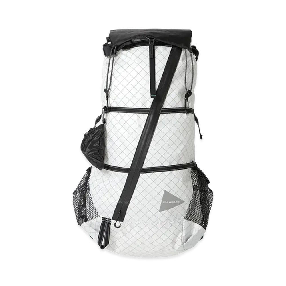 and wander Ecopak 45L Backpack "Off White"