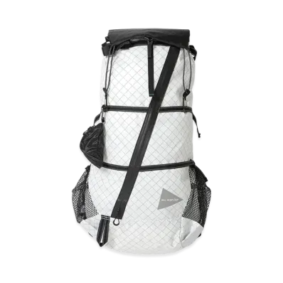 and wander Ecopak 45L Backpack "Off White"