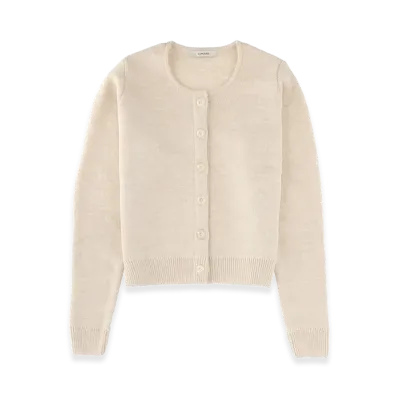 LEMAIRE Women's Wool Blend Cardigan "White"