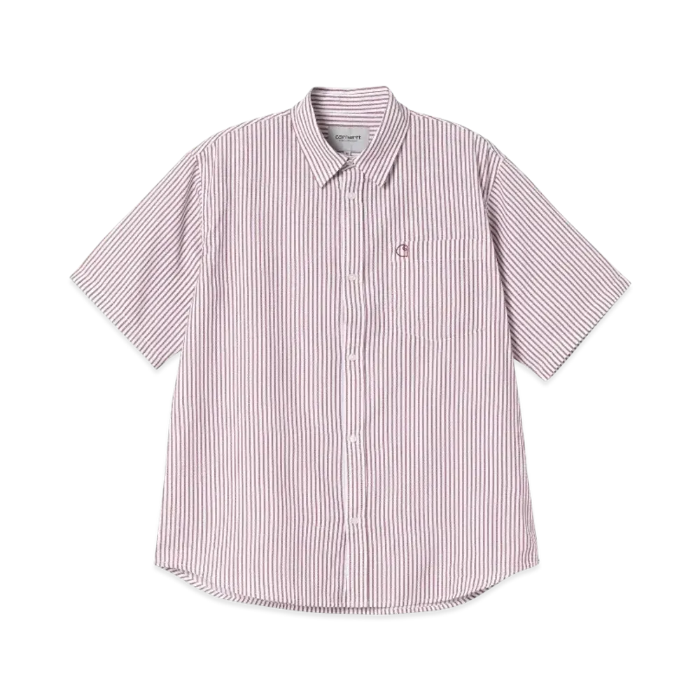 Carhartt WIP S/S Phelps Shirt "Phelps Stripe Mulberry"