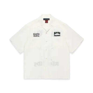 WACKO MARIA x Death Row Records 50's Open Collar Shirt "White"