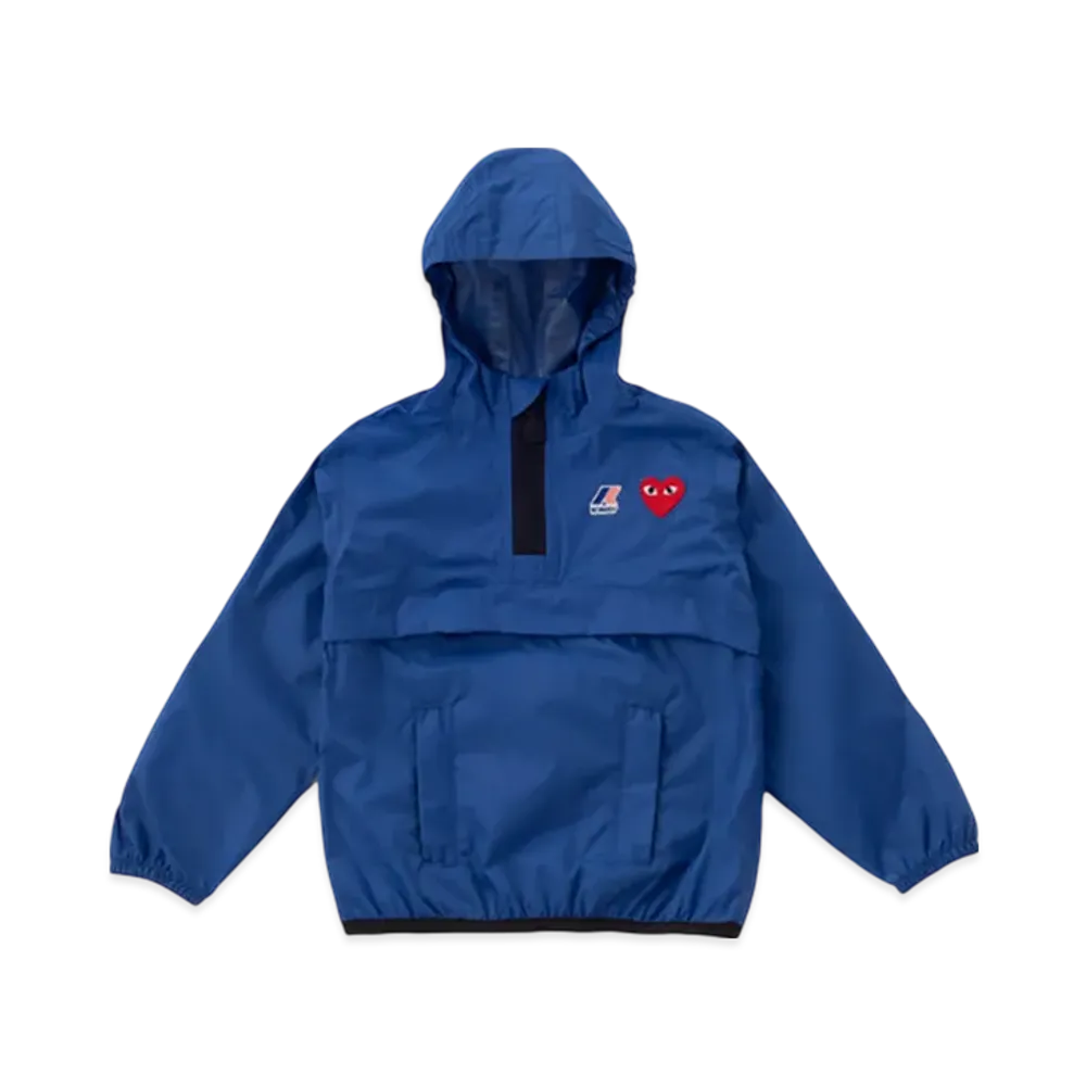 PLAY COMME des GARCONS K-Way Half Zip Kids "Blue"