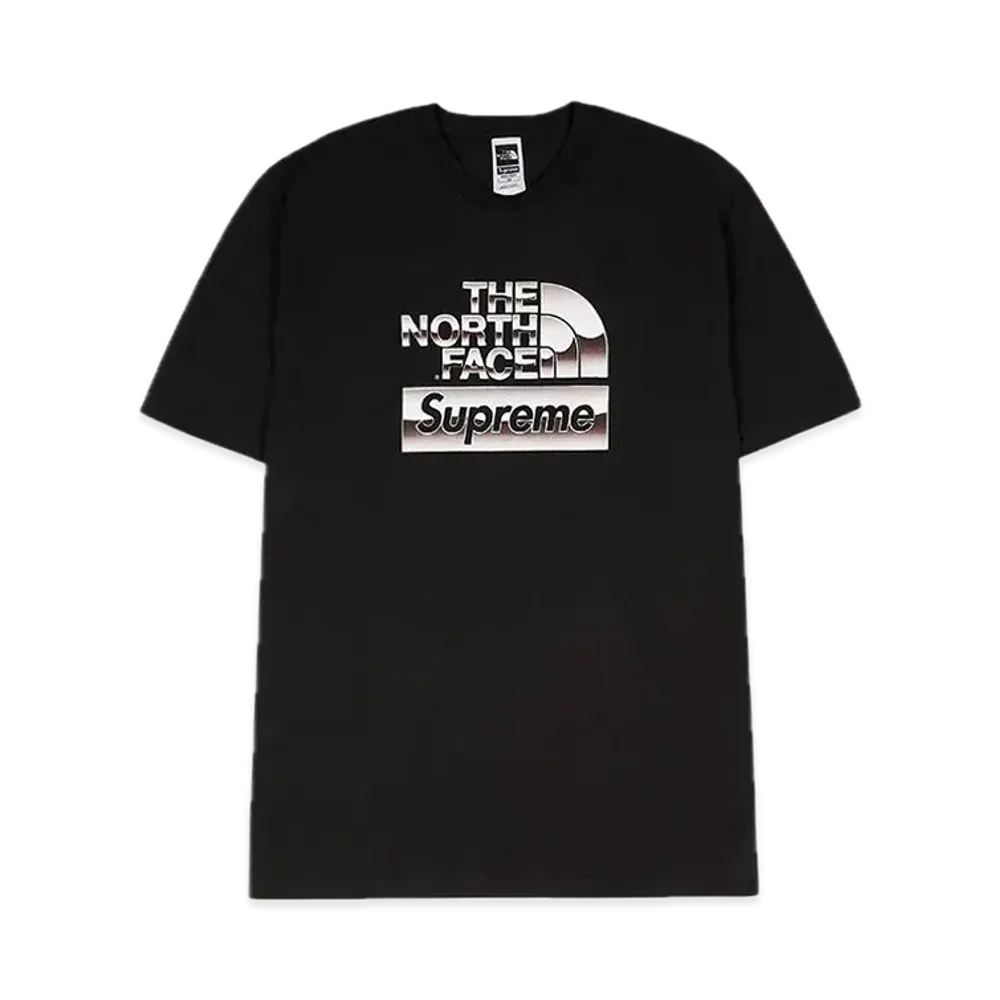 Supreme x The North Face Metallic Logo T-Shirt "Black"