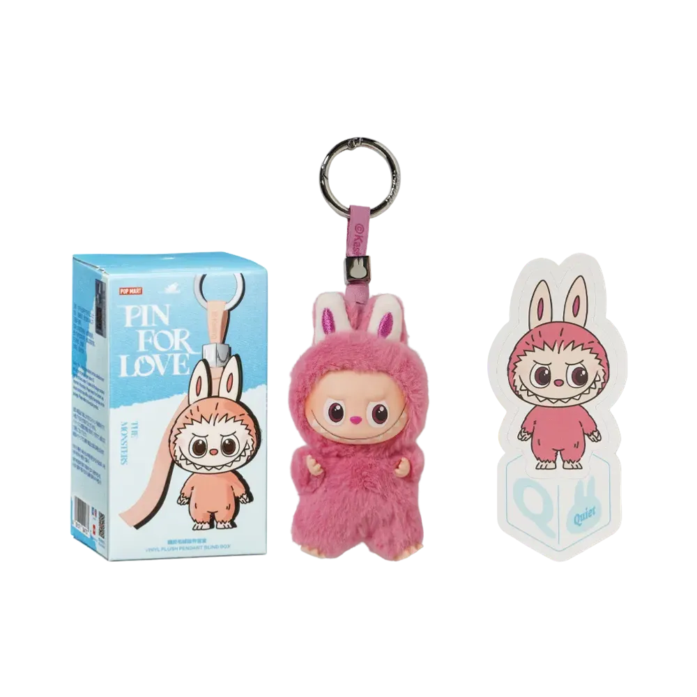 POP MART THE MONSTERS (LABUBU) Pin for Love Series-Vinyl Plush Pendant (N-Z) Q