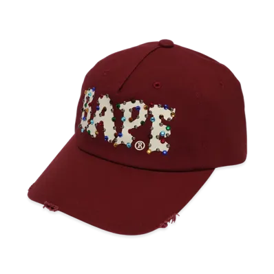 A BATHING APE Panel Cap "Burgundy"