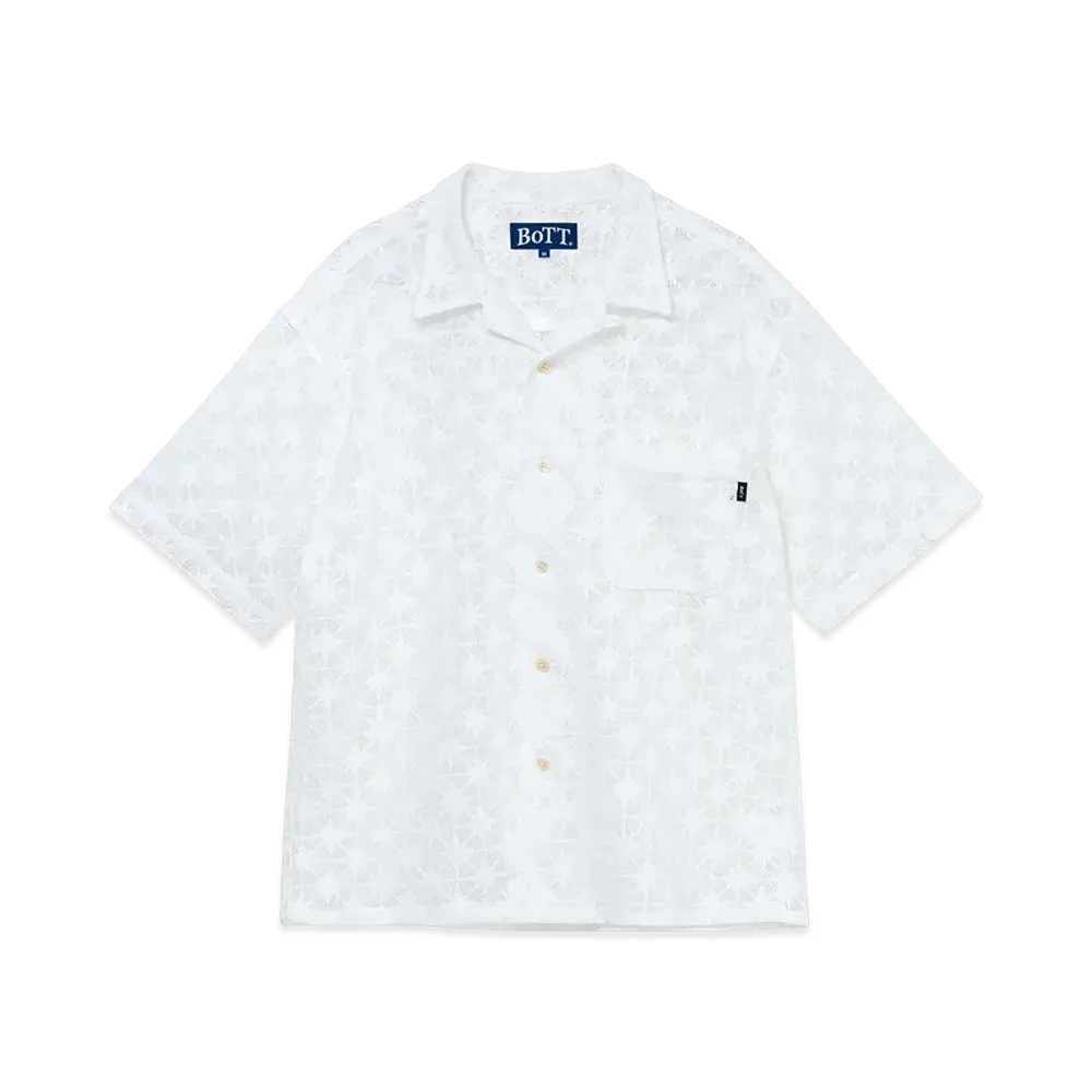 BOTT Sparkle Mesh S/S Shirt "White"