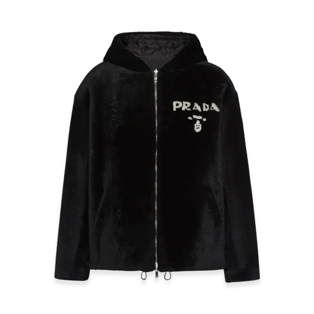 PRADA Reversible Shearling Jacket "Black/Black"