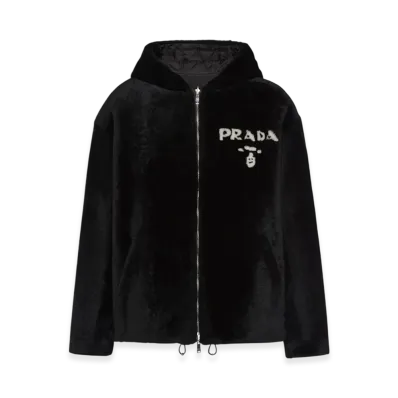 PRADA Reversible Shearling Jacket "Black/Black"