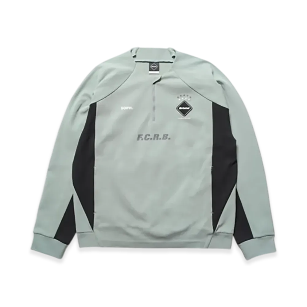 F.C.Real Bristol Pdk Quarter-Zip Top "Sage"