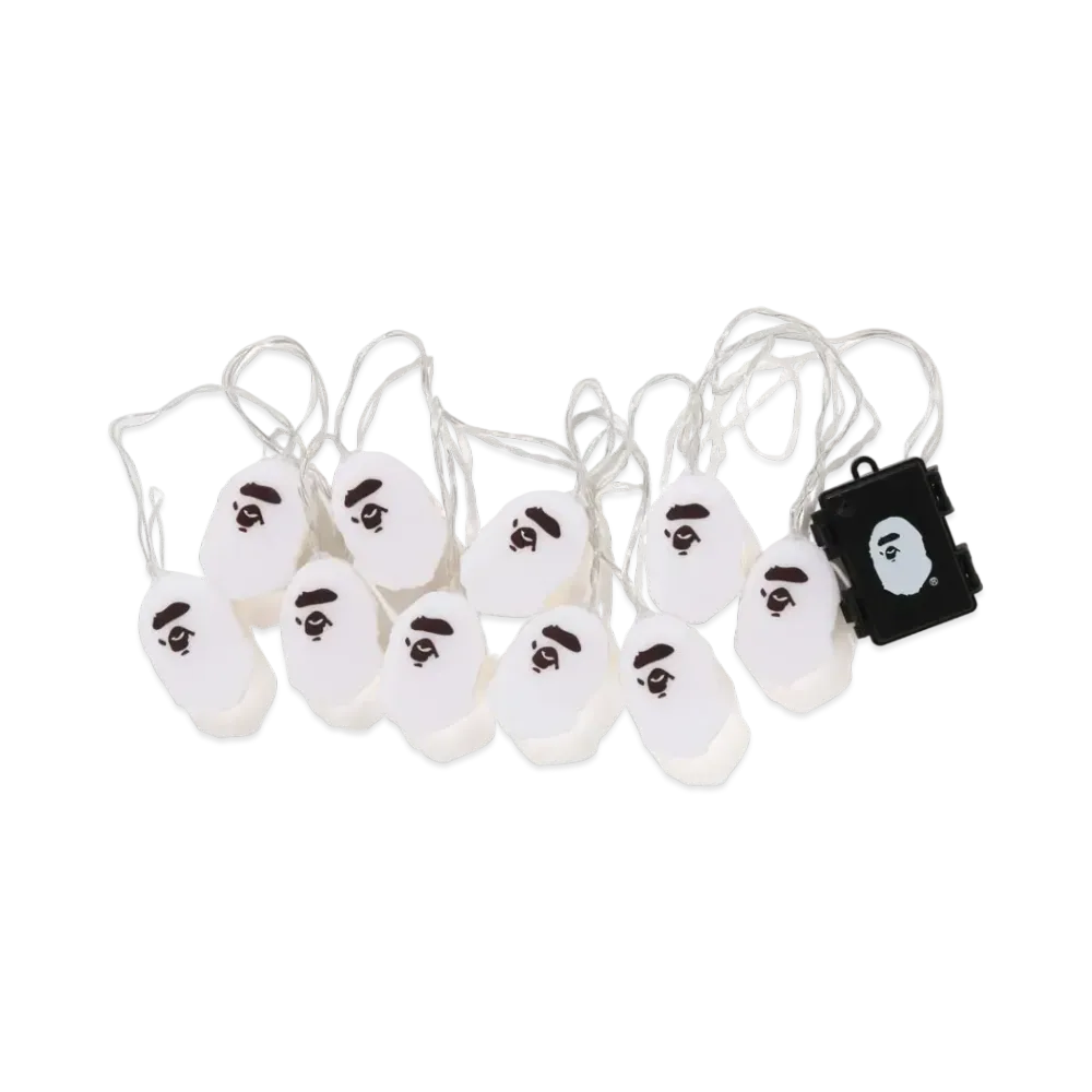 A BATHING APE Ape Head LED Garland Light "Clear"