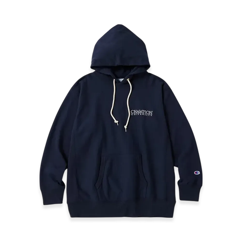 Champion Reverse Weave Hooded Sweatshirt 24FW "Navy"
