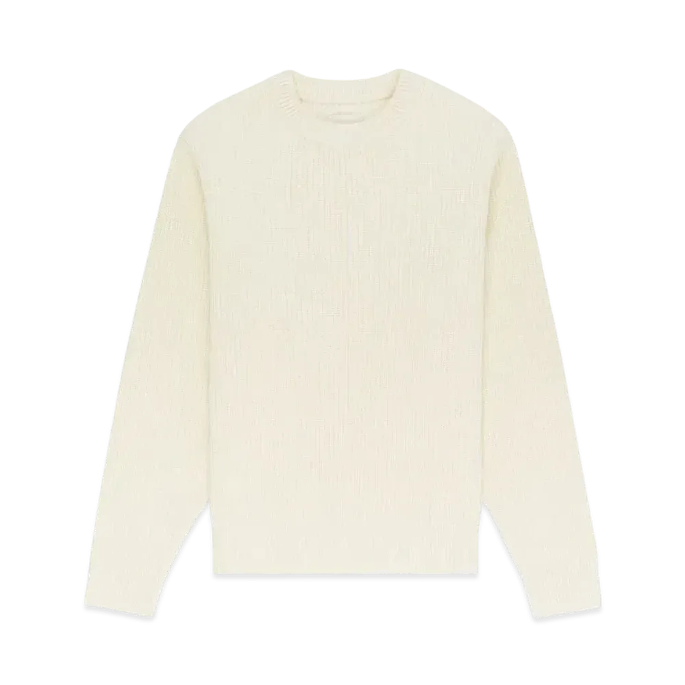 Aime Leon Dore Shaker Stitch Crewneck Sweater "Off White"