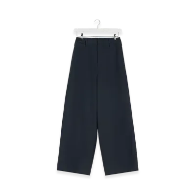 LEMAIRE Women's Large Chinos "Graphite Blue"