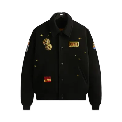 KITH x MARVEL Universe Varsity Jacket "Orange"