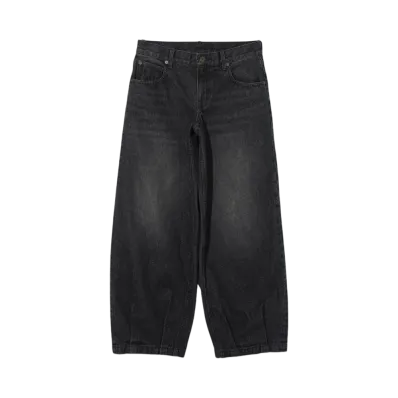X-Girl Low Rise Hem Tuck Denim Pants "Black"